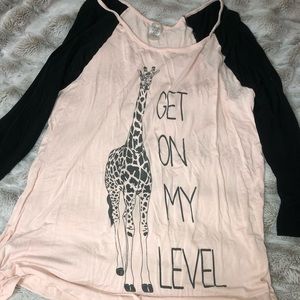 “get on my level” long sleeve shirt